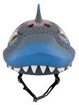 Kask dziecięcy juniorski rekin - RASKULLZ SIR CHOMPZ blue (50-54 cm) - 3