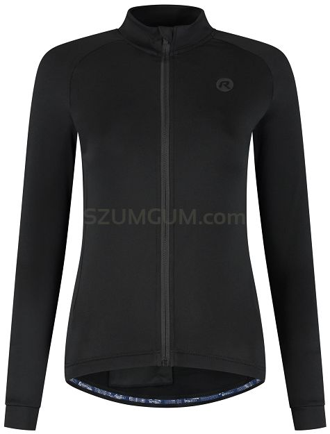 Ciepła damska bluza rowerowa Rogelli ESSENTIAL DWR - czarna