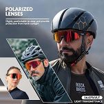 Okulary sportowe Rockbros SP291 czarne - szkła polaryzacyjne, ramka optyczna - 3