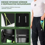 Spodnie rowerowe Rockbros YPK049 3w1 z odpinanymi nogawkami i szortami z wkładką - 4