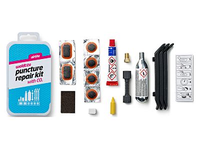 Łatki do dętek zestaw WELDTITE AIRTITE PUNCTURE 6x łatki + CO2
