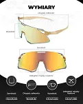 Okulary Rockbros SP318 HD - golden/transparent brown - 5