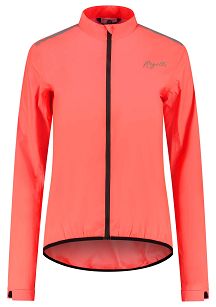 Rogelli Core - damska kurtka przeciwdeszczowa na rower z podklejanymi szwami, koralowa