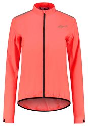 Rogelli Core - damska kurtka przeciwdeszczowa na rower z podklejanymi szwami, koralowa