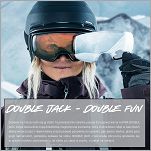 ALPINA GOGLE M DOUBLE JACK MAG Q-LITE BLACK-Rose-matt - szkło Q-LITE S1+Mirror-black S3 SPH - 6