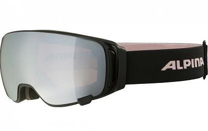 ALPINA GOGLE M DOUBLE JACK MAG Q-LITE BLACK-Rose-matt - szkło Q-LITE S1+Mirror-black S3 SPH