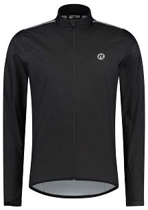 Lekka rowerowa kurtka przeciwdeszczowa z podklejanymi szwami Rogelli CORE 2.0, czarna