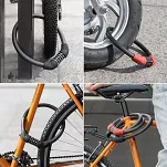 Zapięcie rowerowe Rockbros RKS570-BK na szyfr - 9