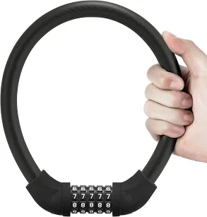 Zapięcie rowerowe Rockbros RKS570-BK na szyfr