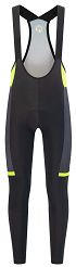 Spodnie rowerowe Rogelli FUSE 2.0 z żelową wkładką rowerową, czarno-odblaskowo żółte roz. M