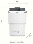 Asobu Coffee Express Tumbler Kubek termiczny 360ml white - 7