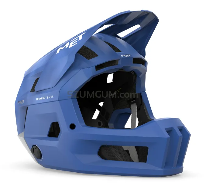 Kask z odpinaną szczęką MET Parachute MCR 2 MIPS - sonic blue matt