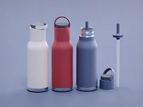Butelka termiczna Asobu Metro 650ml - pastel orange - 3