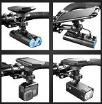 Uchwyt wielofunkcyjny Gaciron H12 / Gopro, Garmin, Lampka, Telefon - 3