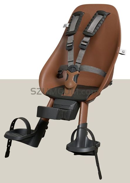 Przedni fotelik rowerowy Urban Iki BIO brown/black