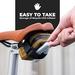 Mini torebka podsiodłowa Rockbros F006 z uchwytem na wkłady CO2 - green - 7