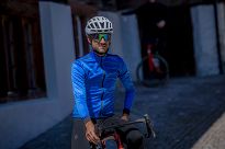Bluza rowerowa Rogellii CORE z oddychającymi bokami, niebieska - 12