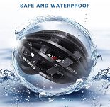 Kask rowerowy Rockbros ZN1001 z zintegrowanym oświetleniem 360°, black - 13