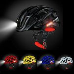 Kask rowerowy Rockbros ZN1001 z zintegrowanym oświetleniem 360°, black - 2