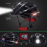 Kask rowerowy Rockbros ZN1001 z zintegrowanym oświetleniem 360°, black - 3