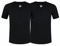 Funkcjonalne podkoszulki termiczne - Rogelli CORE II / 2 sztuki / czarne / unisex