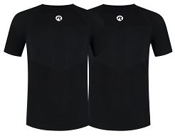 Funkcjonalne podkoszulki termiczne - Rogelli CORE II / 2 sztuki / czarne / unisex