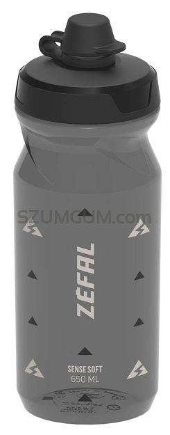 Bidon Zefal Sense Soft 65 No-Mud Bottle - Smoked Black 0,65l