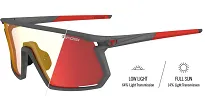 Okulary TIFOSI MOAB CLARION FOTOTEC satin vapor (1 szkło Clarion Red FOTOCHROM 64%-14% transmisja światła) - 2