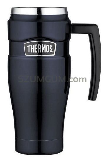 Kubek termiczny - Termokubek Thermos Style z uchwytem 470ml ciemnoniebieski