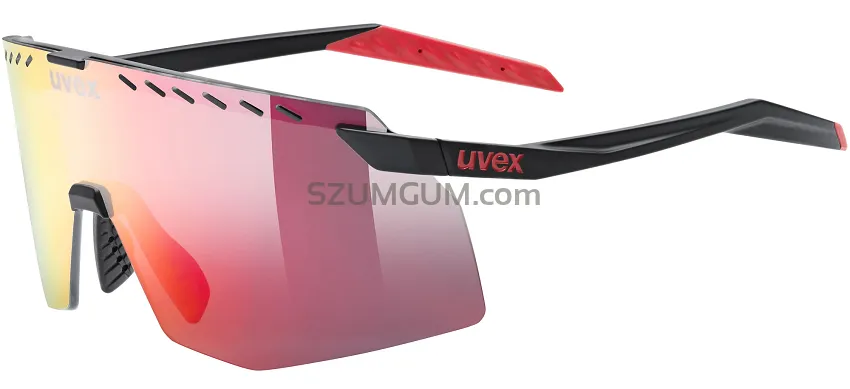 Okulary Uvex Pace Stage - black matt / mirror red