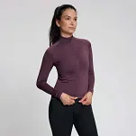 Ciepła damska bluza rowerowa Rogelli ESSENTIAL DWR - fioletowa - 3