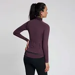Ciepła damska bluza rowerowa Rogelli ESSENTIAL DWR - fioletowa - 4