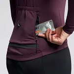 Ciepła damska bluza rowerowa Rogelli ESSENTIAL DWR - fioletowa - 6