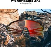 Okulary sportowe Rockbros 10179BK - fotochromowe z ochroną UV i wkładką korekcyjną - pomarańczowe szkła - 5