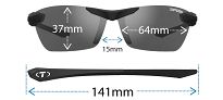 Okulary TIFOSI SEEK 2.0 satin vapor (1 szkło Smoke Bright Blue 11,2% transmisja światła) - 6