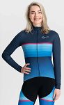 Ocieplana damska bluza rowerowa Rogelli IMPRESS II, niebiesko-różowa - 3