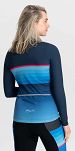 Ocieplana damska bluza rowerowa Rogelli IMPRESS II, niebiesko-różowa - 4