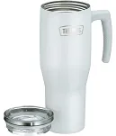 Duży termokubek Thermos Refreshing 1,1 L - z uchwytem i słomką - matowo biały - 3