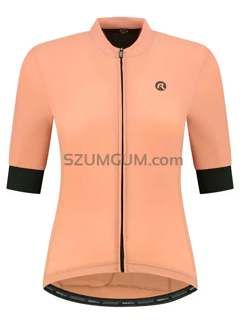Damska koszulka kolarska Rogelli SIGNATURE  - koralowa
