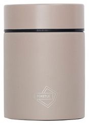Kieszonkowy termos na jedzenie Thermos POKETLE Soup Bottle 160ml - beige