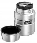 Oryginalny Termos obiadowy  na jedzenie z łyżką Thermos King 470ml, niebieski - 3