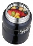 Oryginalny Termos obiadowy  na jedzenie z łyżką Thermos King 470ml, niebieski - 4