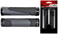 Chwyty kierownicy Velo ProX VLG-1745-12D3 130 mm GEL czarno- szare, skręcane - 2