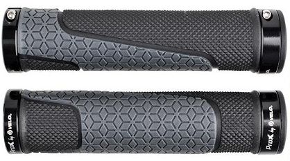 Chwyty kierownicy Velo ProX VLG-1745-12D3 130 mm GEL czarno- szare, skręcane