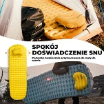 Ultralekka dmuchana poduszka kempingowa Qunature - yellow - 3