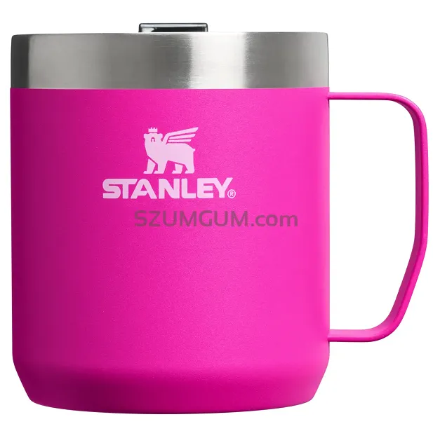 Kubek kempingowy z pokrywką Stanley Camp Mug 0,35L - Violet Blossom