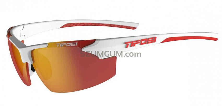 Okulary TIFOSI TRACK white/red (1 szkło Smoke Red 15,4% transmisja światła)