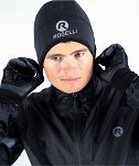 Rogelli LAZIO - softshellowa czapka pod kask, - czarna - 3