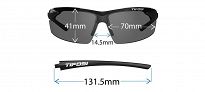 Okulary TIFOSI TRACK crystal smoke (1szkło Smoke 15,4% transmisja światła) - 6