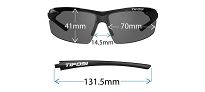 Okulary TIFOSI TRACK crystal smoke (1szkło Smoke 15,4% transmisja światła) - 6